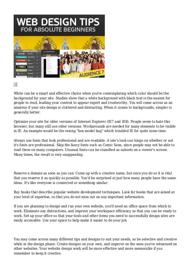 Solid Advice For Designing Your Own Website