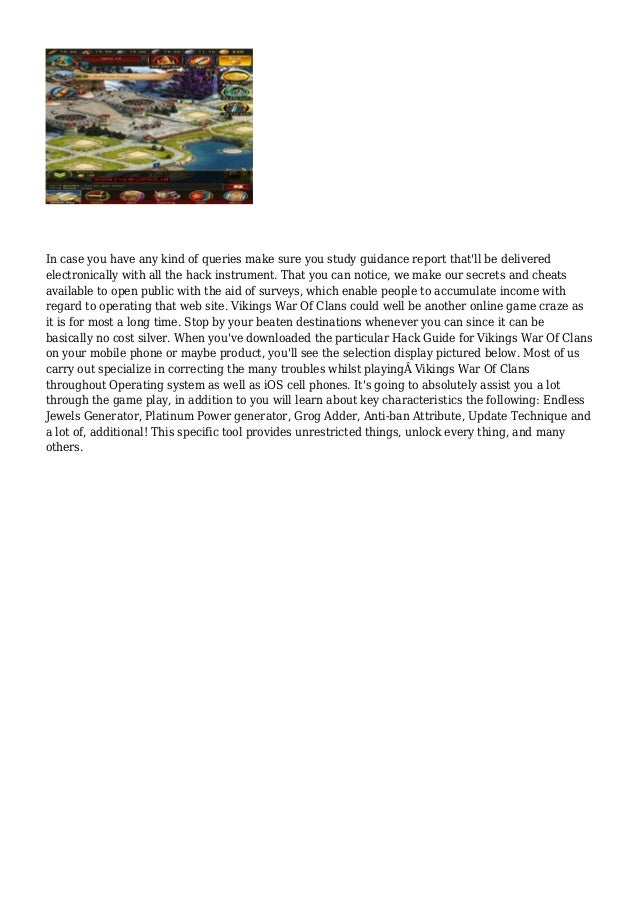 vikings war of clans cheats