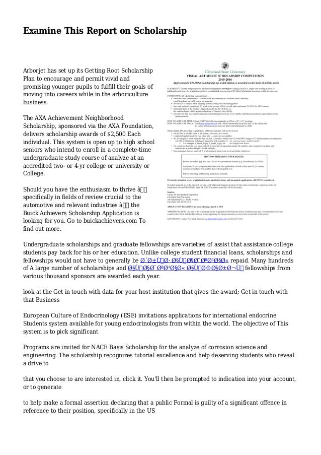 Buick Achievers Scholarship >> Examine This Report On Scholarship Buick Achievers Scholarship >> Examine This Report On Scholarship