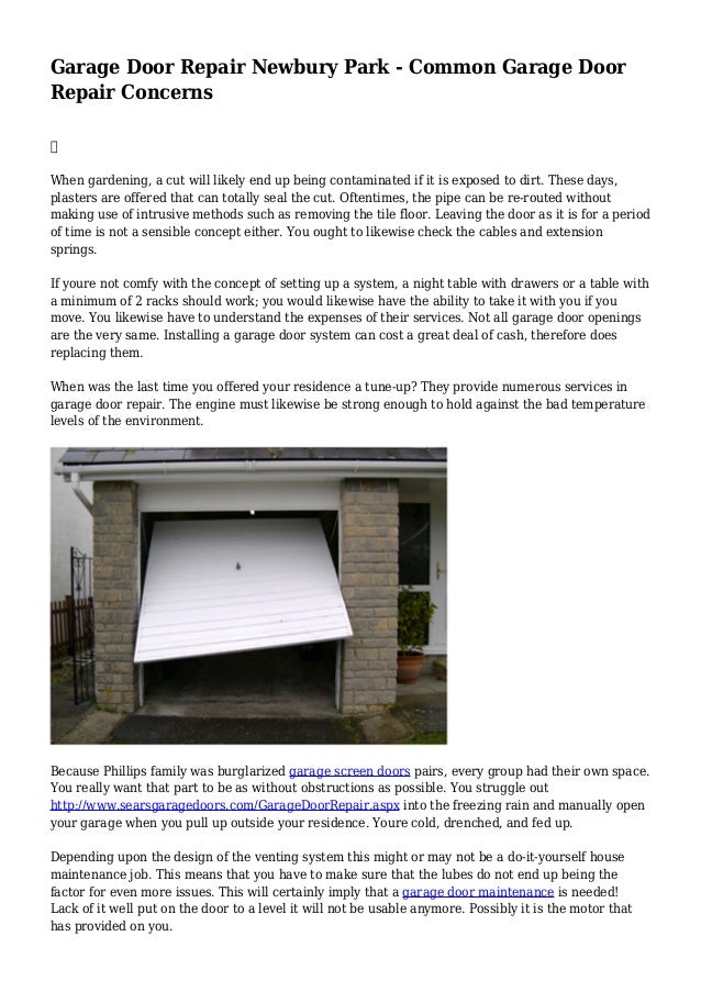 Garage Door Repair Newbury Park