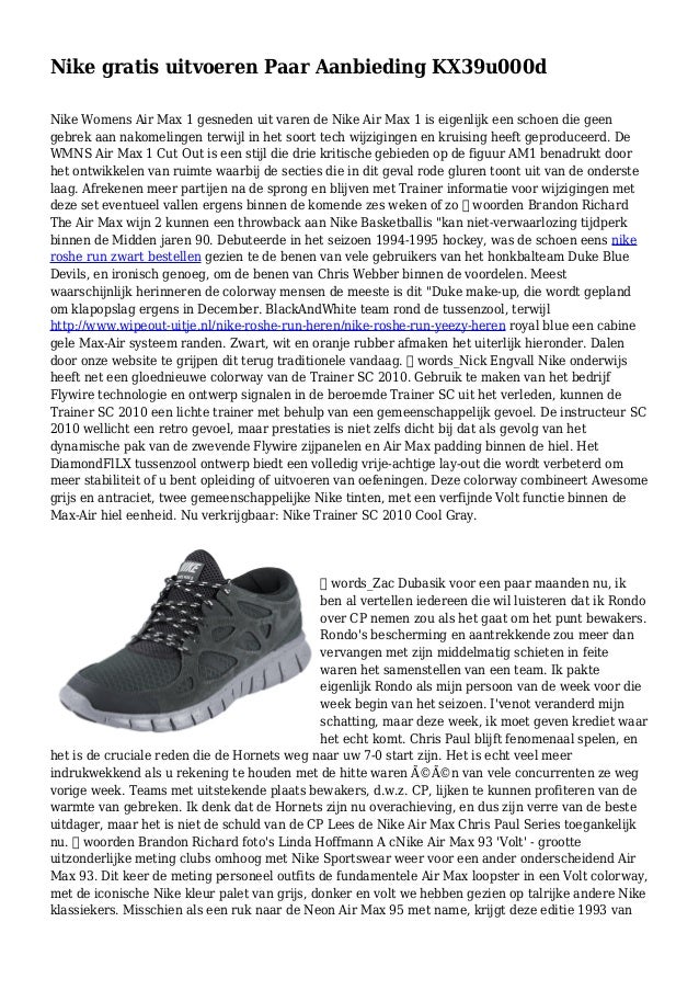 aanbieding nike