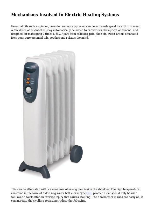 Mechanisms Involved In Electric Heating Systems