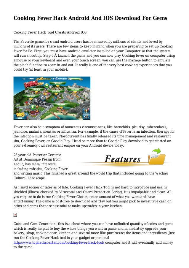 Cooking fever unlimited gems ios download free Cooking fever unlimited gems ios download free