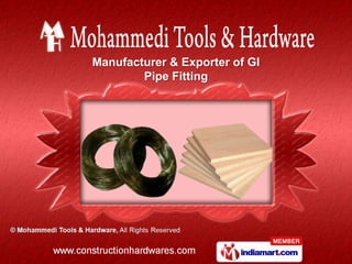 Manufacturer & Exporter of GI
        Pipe Fitting
 