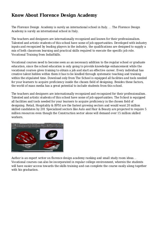 Know About Florence Design Academy