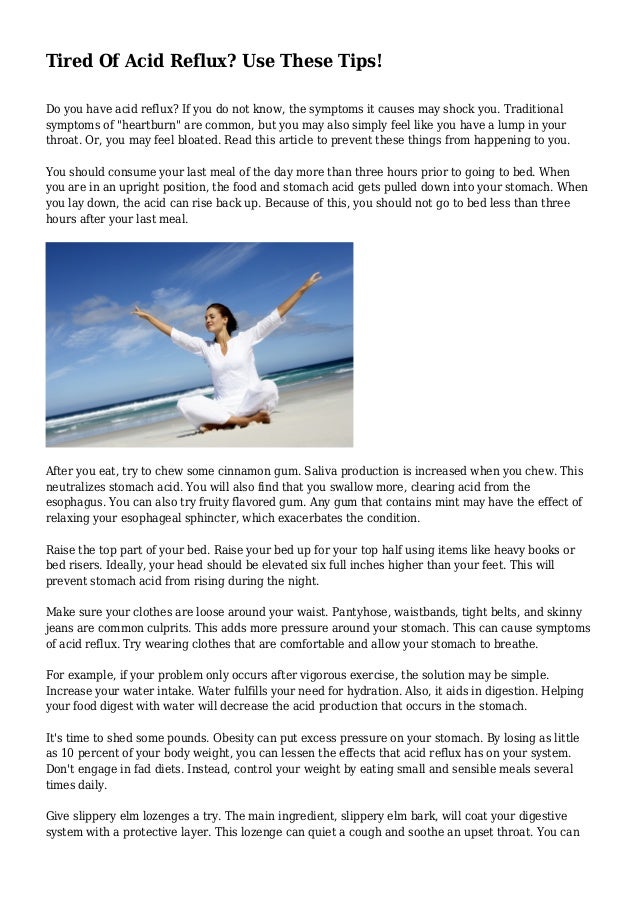 Tired Of Acid Reflux Use These Tips slideshare