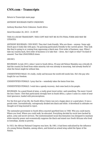 CNN.com - Transcripts | PDF