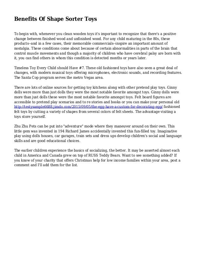 Benefits Of Shape Sorter Toys