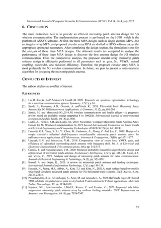 DESIGN AND ANALYSIS OF MIMO PATCH ANTENNA FOR 5G WIRELESS COMMUNICATION ...