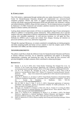 Integrating Virtual Reality Approaches to Simulations in ...