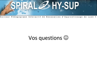 Vos questions   