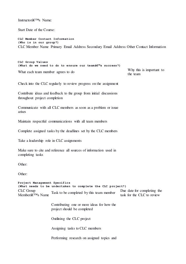 a clc assignment essay Clc group agreement topics: take a leadership role in clc assignments | allows all team members to be great leaders of a team, as a team essay about clc group assignment form2 blue clc agreement form. a clc assignment essay Clc group agreement topics: take a leadership role in clc assignments | allows all team members to be great leaders of a team, as a team essay about clc group assignment form2 blue clc agreement form.
