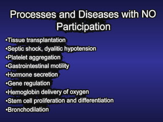 Biological Effects and Cell Signaling Role of Nitric Oxide by Nobel ...