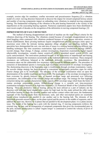 BALL BEARING ANALYSIS OF FAULT SIMULATION USING FINITE ELEMENT METHOD ...