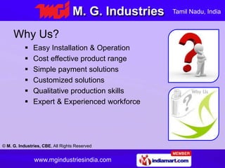 Food Processing Machines by M. G. Industries  CBE Coimbatore Slide 3
