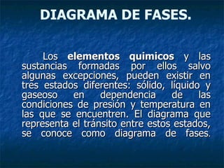 [object Object],DIAGRAMA DE FASES. 