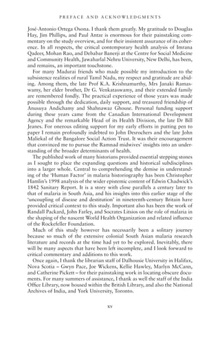 Malaria In Colonial South Asia Uncoupling Disease And Destitution ...