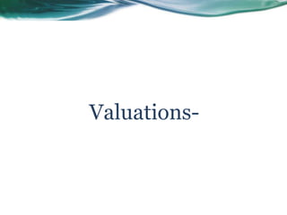 Valuations-
 