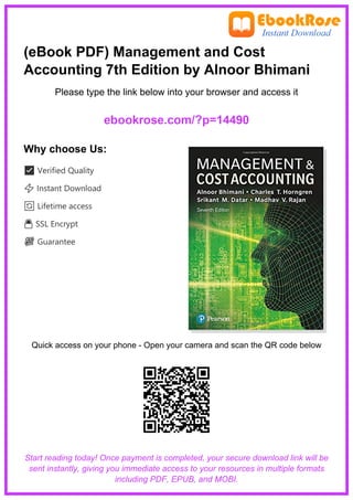 Comprehensive Guide to Management and Cost Accounting - 7th Edition by ...