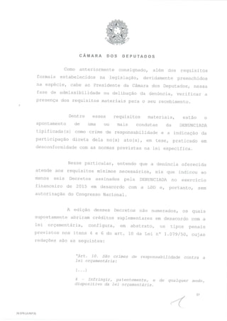 O parecer de Eduardo Cunha