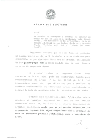 O parecer de Eduardo Cunha