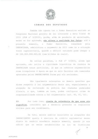 O parecer de Eduardo Cunha