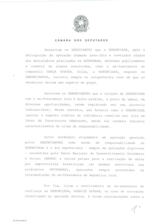 O parecer de Eduardo Cunha