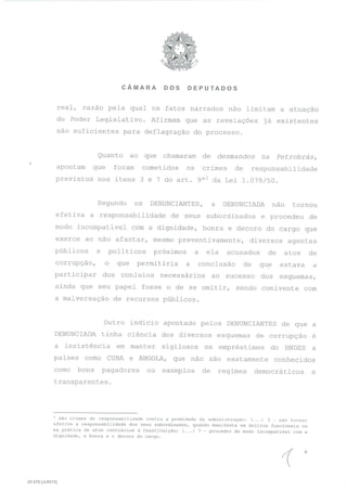 O parecer de Eduardo Cunha