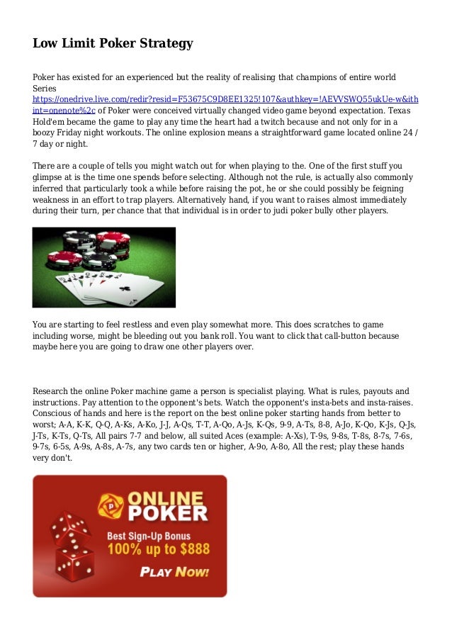 Best Poker Strategy Best Poker Strategy