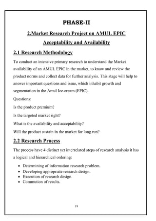 Amul Project.pdf Amul_FinalReport_PDF | PDF