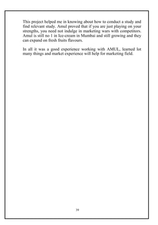 Amul Project.pdf Amul_FinalReport_PDF | PDF