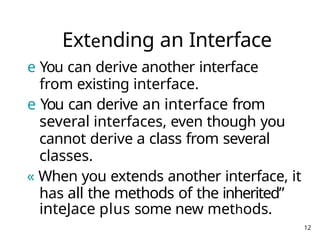 java interface extends another interface example at... Inheritance is the process of one class inheriting properties and ...