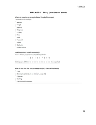 TARGET
34
APPENDIX-A2 Survey Questions and Results
 