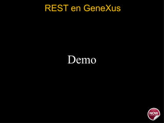 REST en GeneXus Demo 