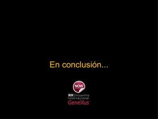 En conclusión... 