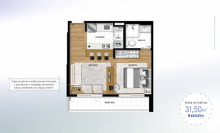 M a te r i a l pre l i mi na r suj e i to a a l ter a ções .
Todas as plantas-estúdio possuem bancada,
  o que permite a instalação de armários
  baixos, ampliando seu espaço interno.




                                            Área privativa

                                            31,50m      2

                                              Estúdio
 