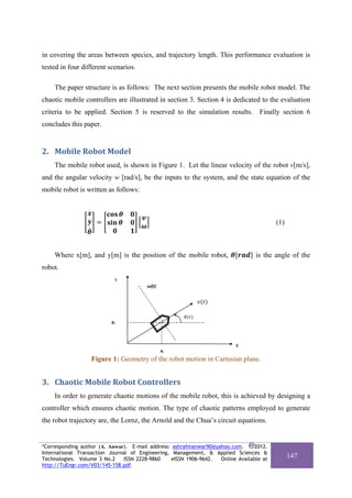 Performance Evaluation of Chaotic Mobile Robot Controllers | PDF