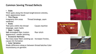 Thread Defect Types Sewing thread for the apparel life cycle.pptx