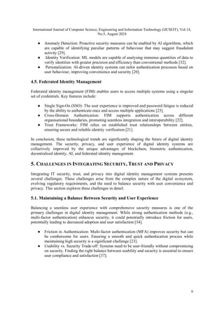 SECURING DIGITAL IDENTITIES: THE SYNERGY OF INFORMATION TECHNOLOGY ...