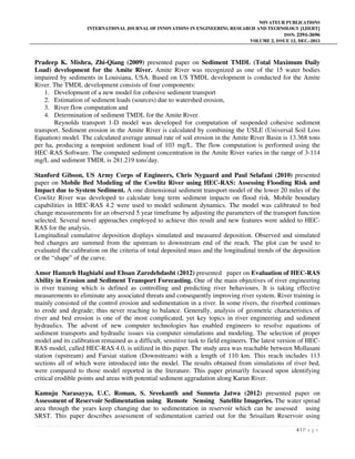 A REVIEW ON RESERVOIR SEDIMENTATION STUDIES USING SATELLITE REMOTE ...