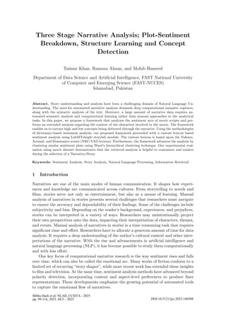 Three Stage Narrative Analysis: Plot-Sentiment Breakdown, Structure ...