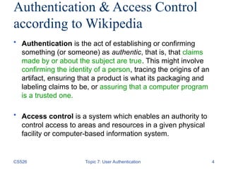 Authentication in information SEcurity_Cyber_Security_Computer_Science ...
