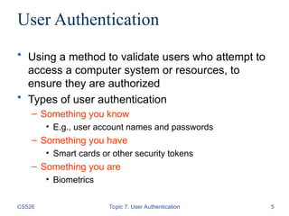 Authentication in information SEcurity_Cyber_Security_Computer_Science ...