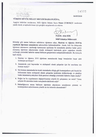14532 ??retmen atamalari