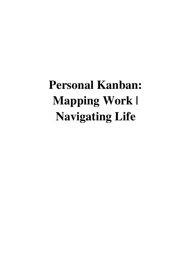 2011 Personal Kanban Pdf Mapping Work Navigating Life By Jim B