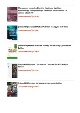 Comprehensive Guide to Nutrition Therapy and Pathophysiology 4th ...