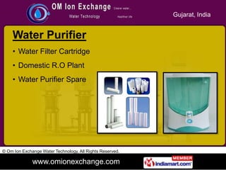 Gujarat, India


    Water Purifier
    • Water Filter Cartridge
    • Domestic R.O Plant
    • Water Purifier Spare




©...