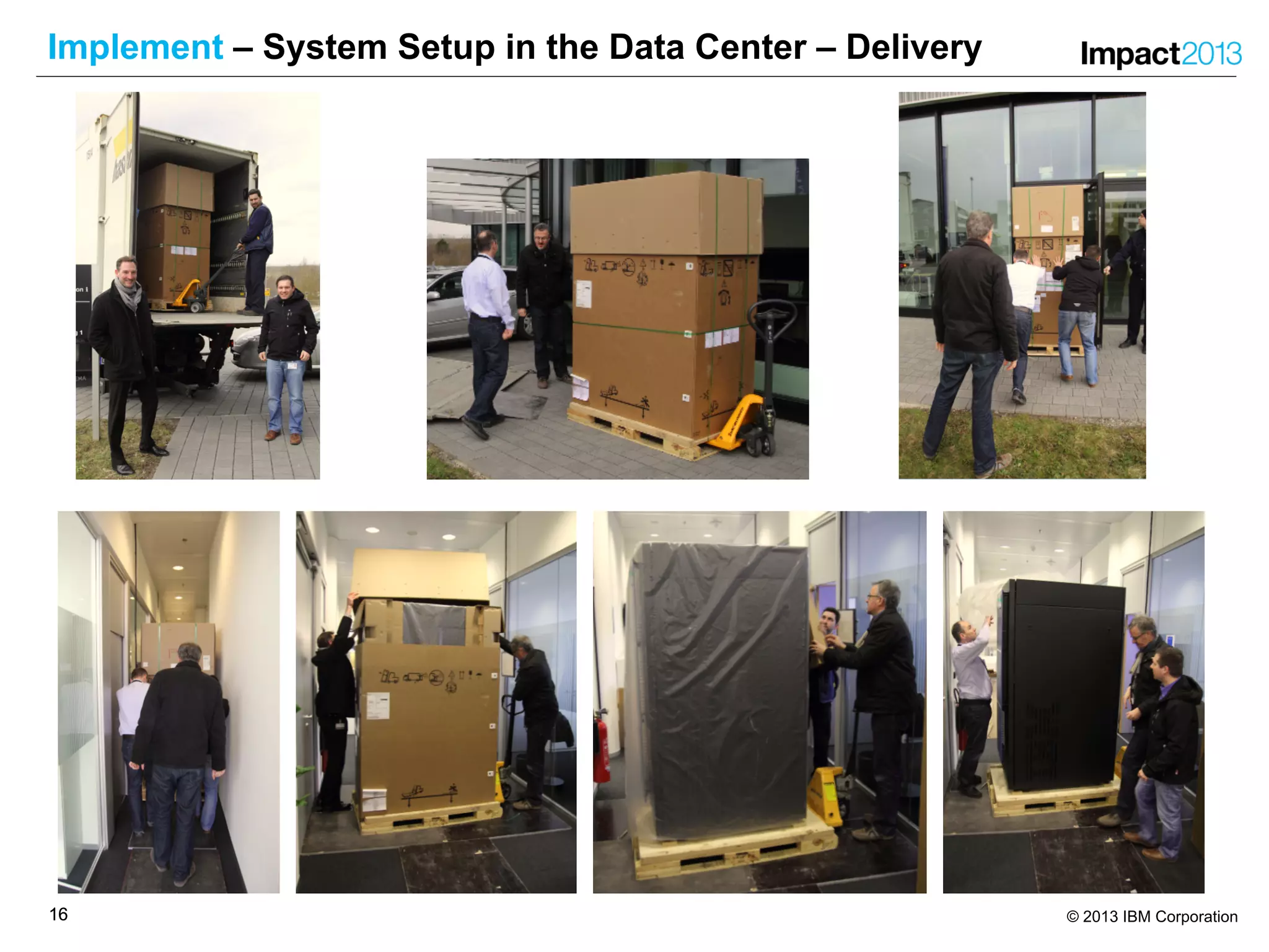 1616 © 2013 IBM Corporation
Implement – System Setup in the Data Center – Delivery
 