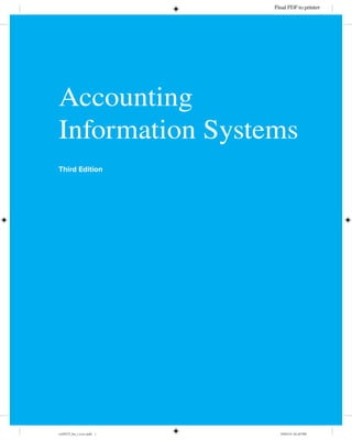 (eBook PDF) Accounting Information Systems 3rd Edition | PDF