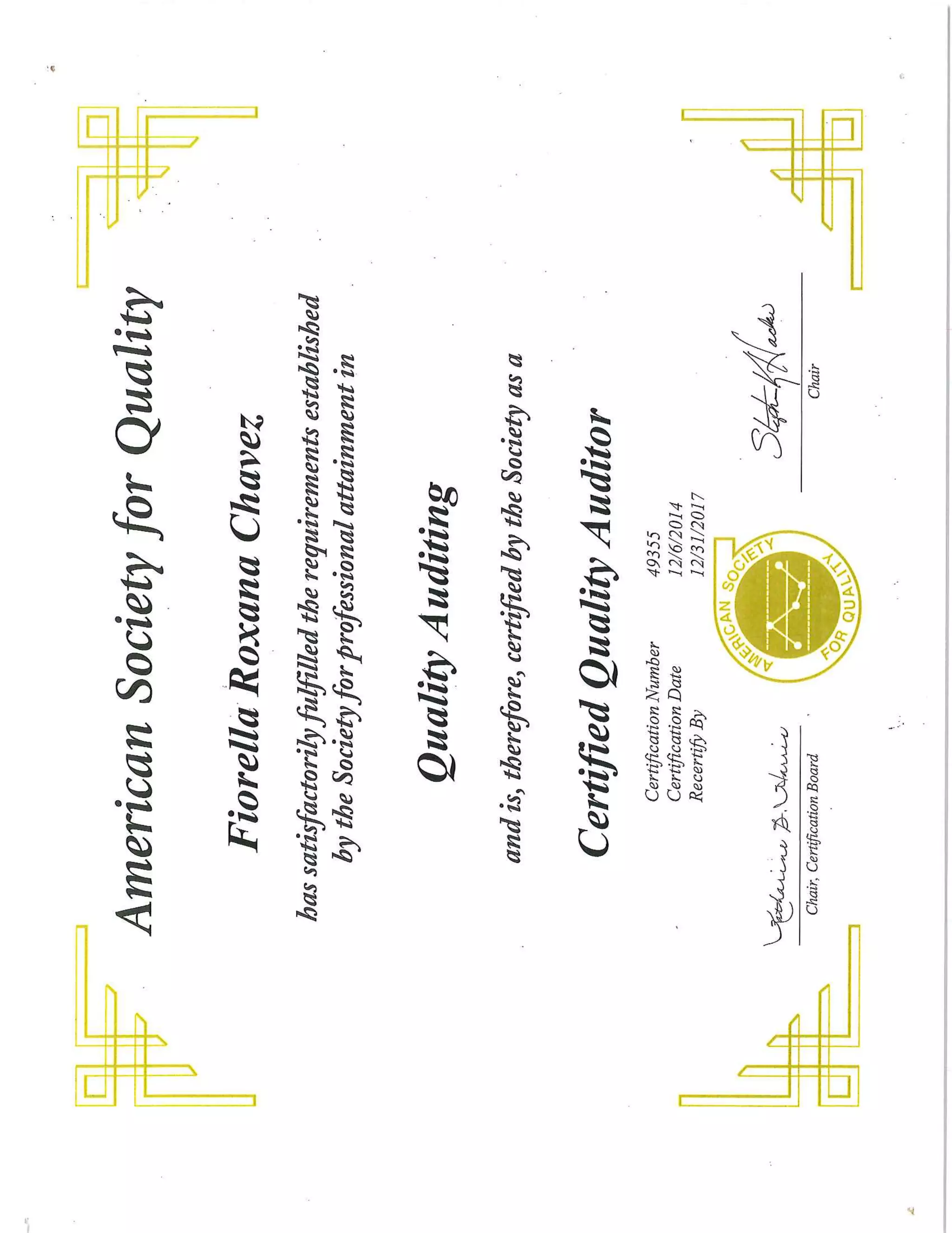 CQA Certificate | PDF